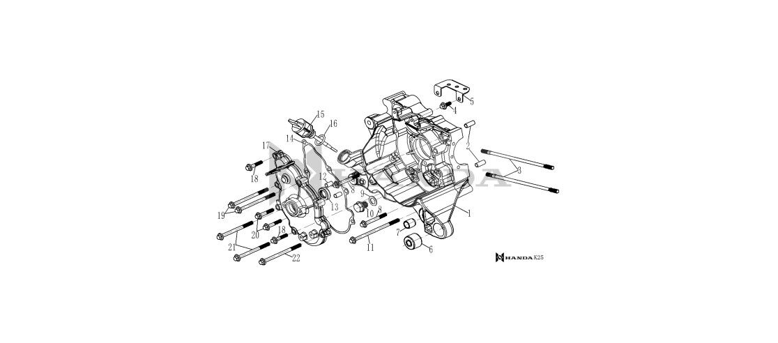 YUKİ ACTİVE 125 MOTOR BLOĞU SAĞ