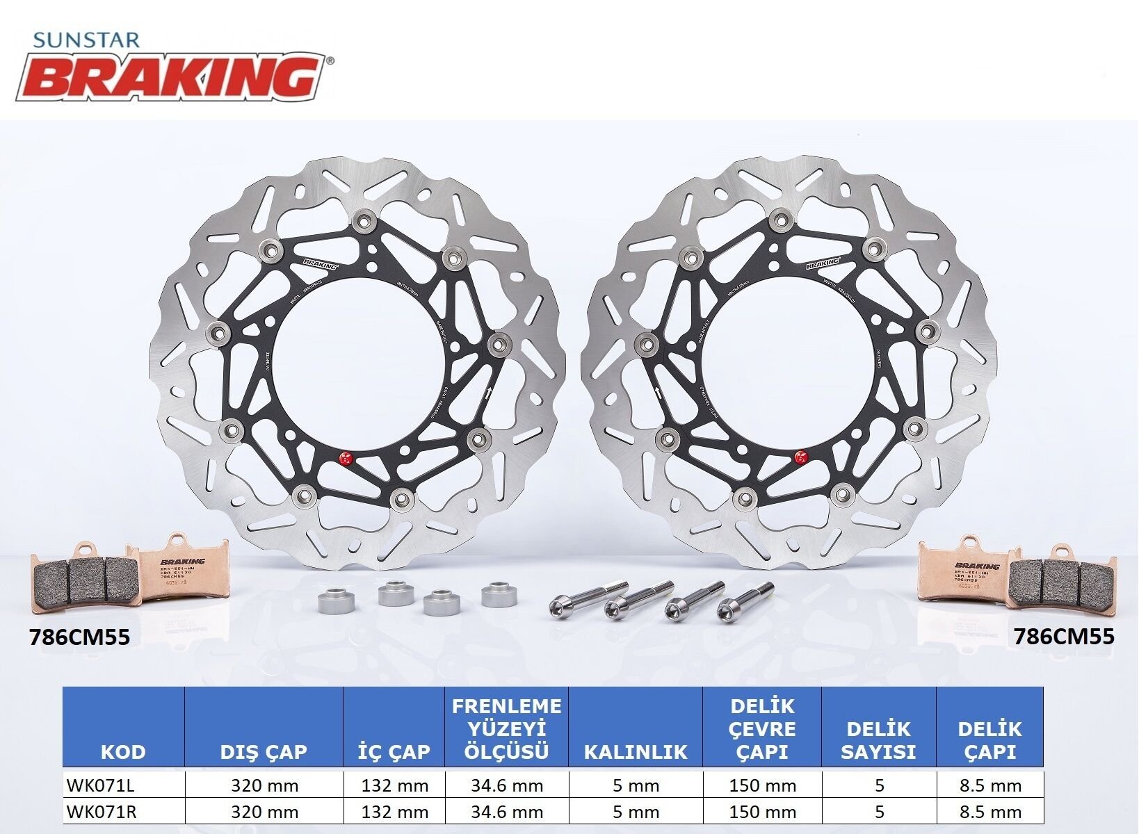 Yamaha T-MAX 560 PERFORMANS FREN DİSKİ (SET)