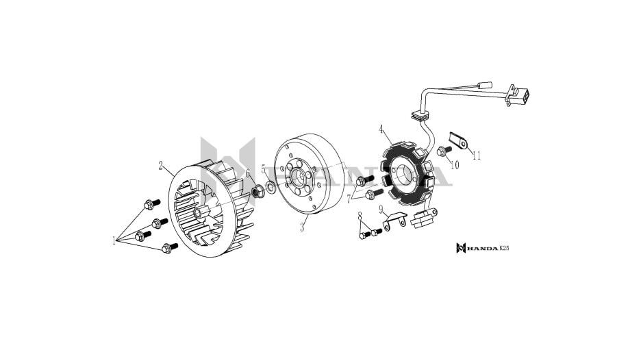 YUKİ ACTİVE 125 STATÖR