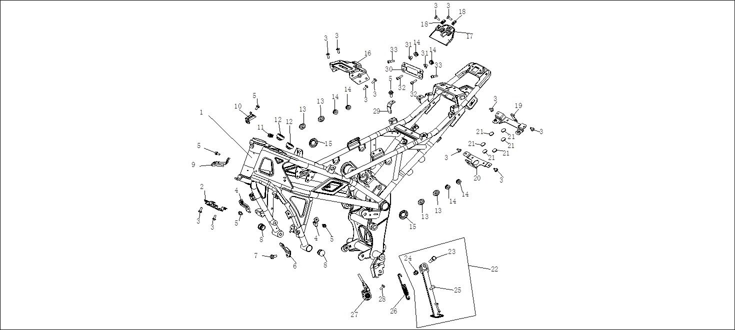 VOGE R125 YAKIT TANKI ALT PLAKA