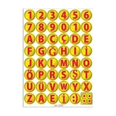 A4 STİCKER 026 TEK PAKET ÇOKLU STİCKER