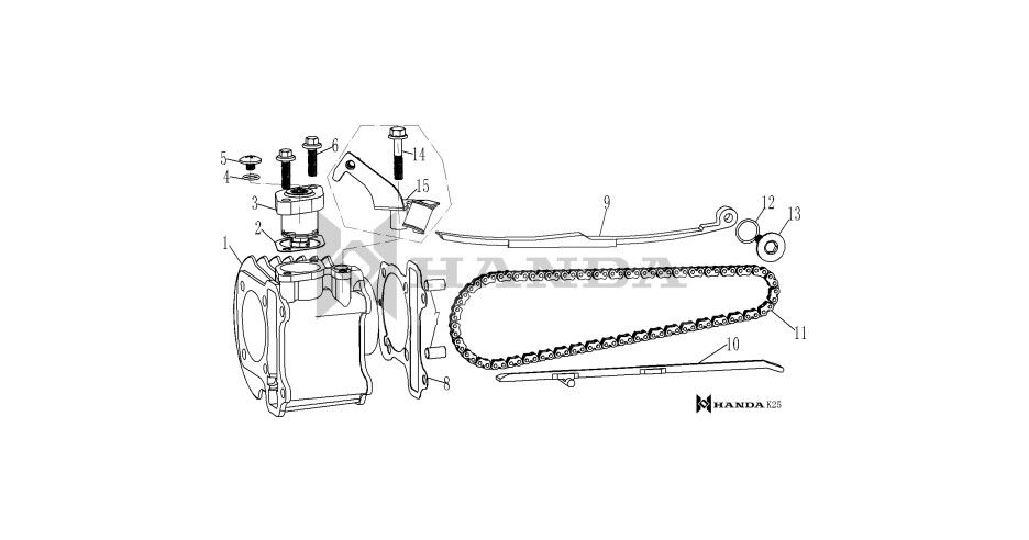 YUKİ ACTİVE 125 EKSANTRİK GERGİSİ ÜST