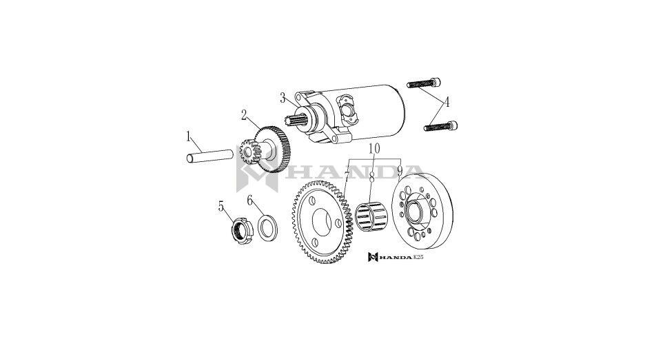 YUKİ ACTİVE 125 MARŞ MOTORU