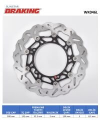 Yamaha FZ6 FAZER S2 600 YAMAHA DALGALI ÖN PERFORMANS FREN DİSKİ (SOL)