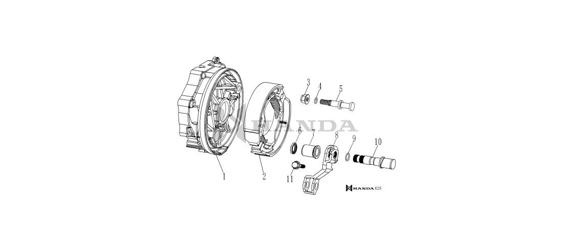 YUKİ ACTİVE 125 ARKA FREN BALATASI