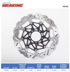 Ducati MULTISTRADA V2 / S 937 DUCATI DALGALI ÖN PERFORMANS FREN DİSKİ (SOL)