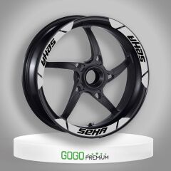 KANUNİ SEHA 150 2022 - 2024 UYUMLU GENİŞ 1 SET JANT ŞERİDİ BEYAZ