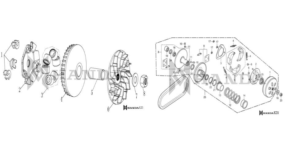 YUKİ ACTİVE 125 DEBRİYAJ BALATASI SET