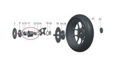 REGAL RAPTOR Pılder 250 Arka Dişli Göbeği komple