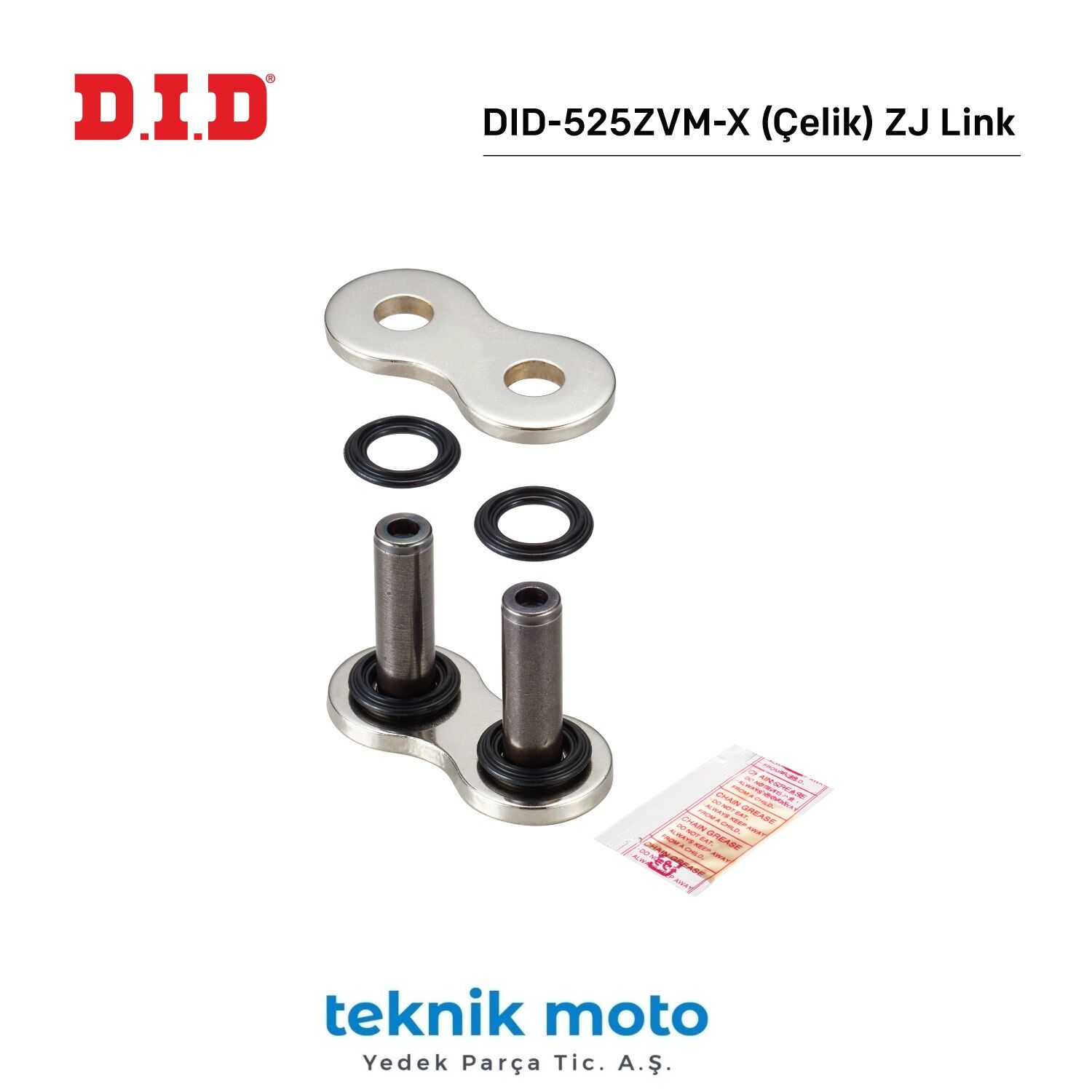 Honda CRF L Africa TwinN ADV / DCT DID-525ZVM-X (ÇELİK) Z J BİRLEŞTİRİCİ BAKLA