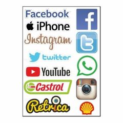 A4 STİCKER 057 TEK PAKET ÇOKLU STİCKER