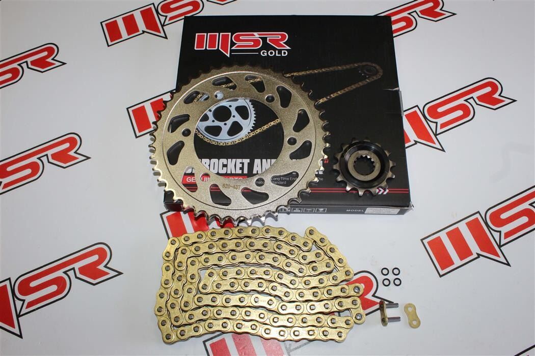 YAMAHA R25 43T-14T-520HO-112LZİNCİR DİŞLİ SETİ ORİNGLİ MSR GOLD