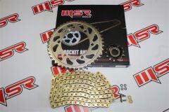 YAMAHA R25 43T-14T-520HO-112LZİNCİR DİŞLİ SETİ ORİNGLİ MSR GOLD