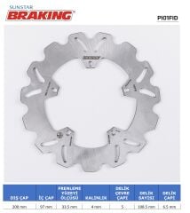 VESPA VESPA PX 150 VESPA LX / ET / PX  DALGALI ÖN FREN DİSKİ