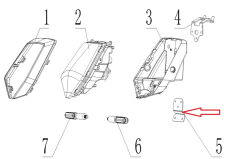 REGAL RAPTOR SPN 125 Far Sabitleme Braketi Alt