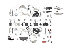 YUKİ HAMMER 125 DIŞ DİZLİK SOL SİYAH