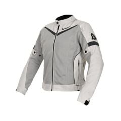 Nukrowear City Gri Yazlık Fileli Kadın Motosiklet Ceketi