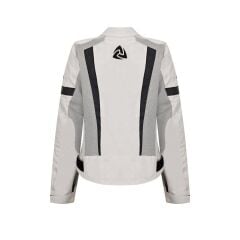 Nukrowear City Gri Yazlık Fileli Kadın Motosiklet Ceketi