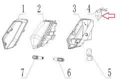 REGAL RAPTOR SPN 125 Far Sabitleme Braketi Üst