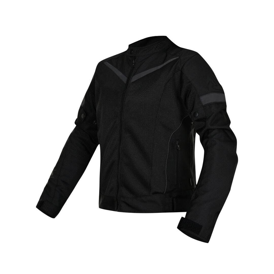 Nukrowear City Siyah Yazlık Fileli Kadın Motosiklet Ceketi