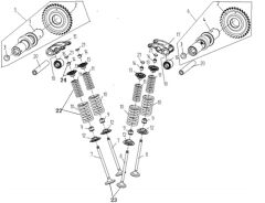 VOGE R125 EKSANTRİK MİLİ 2 EKSOZ