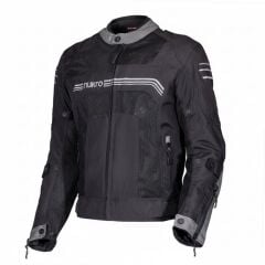 Nukrowear Guardio Gri Erkek 3 Mevsim Motosiklet Ceketi
