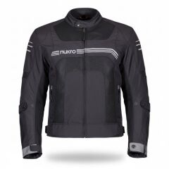 Nukrowear Guardio Gri Erkek 3 Mevsim Motosiklet Ceketi