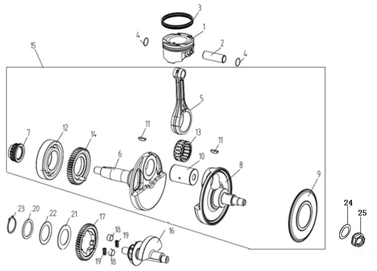 VOGE R125 PİSTON