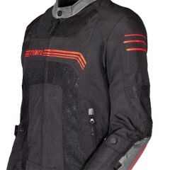 Nukrowear Guardio Kırmızı Erkek 3 Mevsim Motosiklet Ceketi