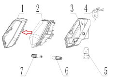 REGAL RAPTOR SPN 125 Far Çerçevesi Kırmızı