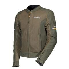 Nukrowear Jasper Asker Yeşili Softshell Erkek Motosiklet Ceketi