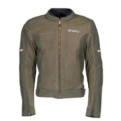 Nukrowear Jasper Asker Yeşili Softshell Erkek Motosiklet Ceketi