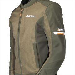 Nukrowear Jasper Asker Yeşili Softshell Erkek Motosiklet Ceketi