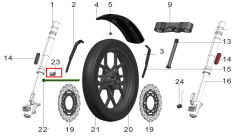 REGAL RAPTOR Pılder 250 Ön Teker Mil Burcu