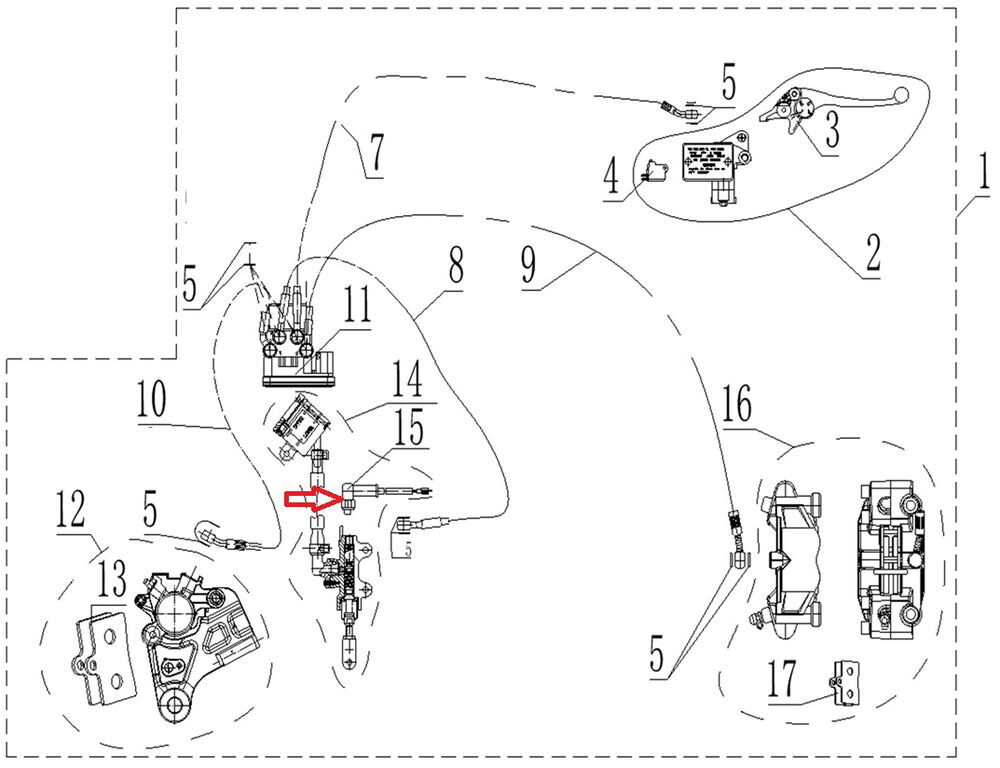 REGAL RAPTOR SPN 125 Arka Fren Müşürü
