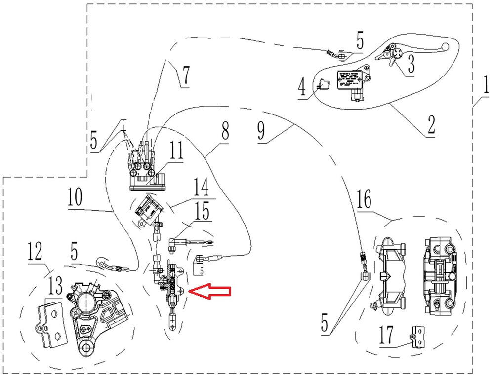 REGAL RAPTOR SPN 125 Arka Fren Pompası