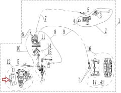 REGAL RAPTOR SPN 125 Arka Fren Balatası