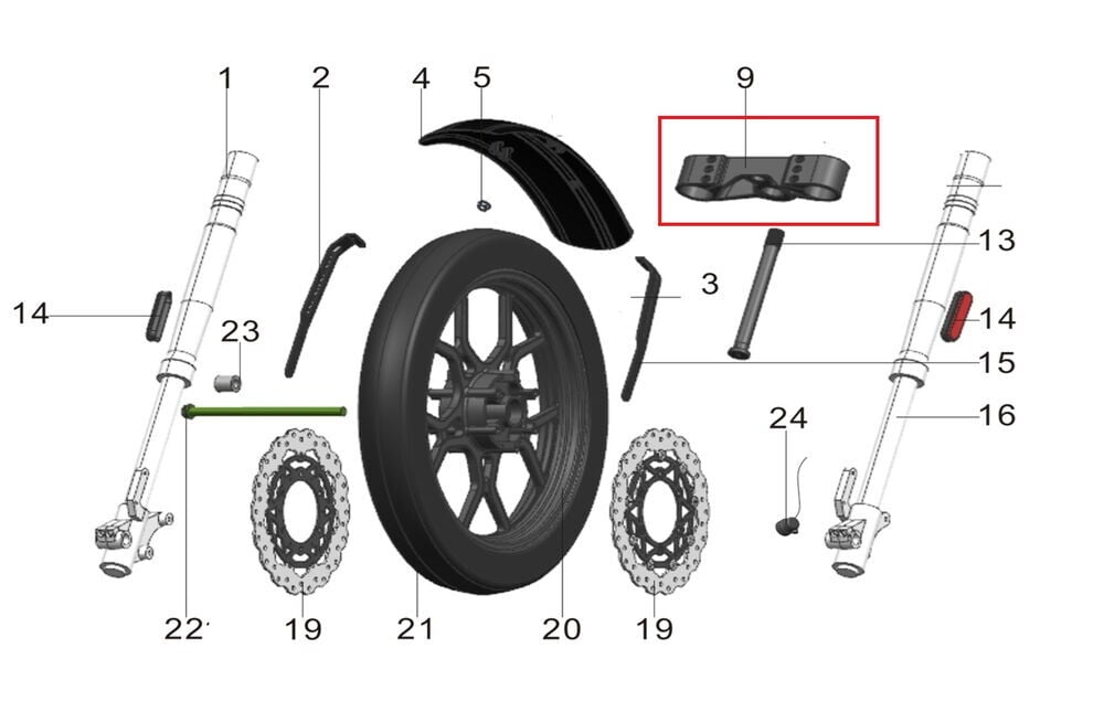 REGAL RAPTOR Pılder 250 Ön Alt Mesnet