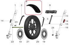 REGAL RAPTOR Pılder 250 Ön Çamurluk Siyah