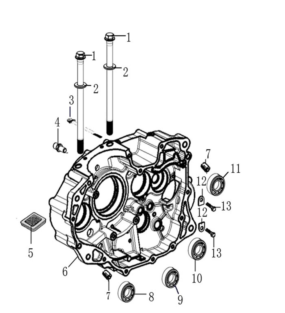 YUKİ GP-1 TARO 250R MOTOR BLOĞU SAĞ