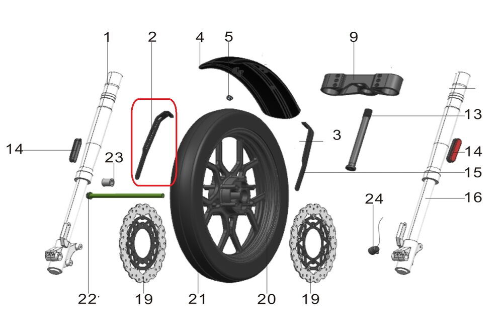 REGAL RAPTOR Pılder 250 Ön Çamurluk Bağlantı Sacı Takım