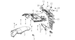 VOGE SR1 ADV ARKA ÇAMURLUK ÜST
