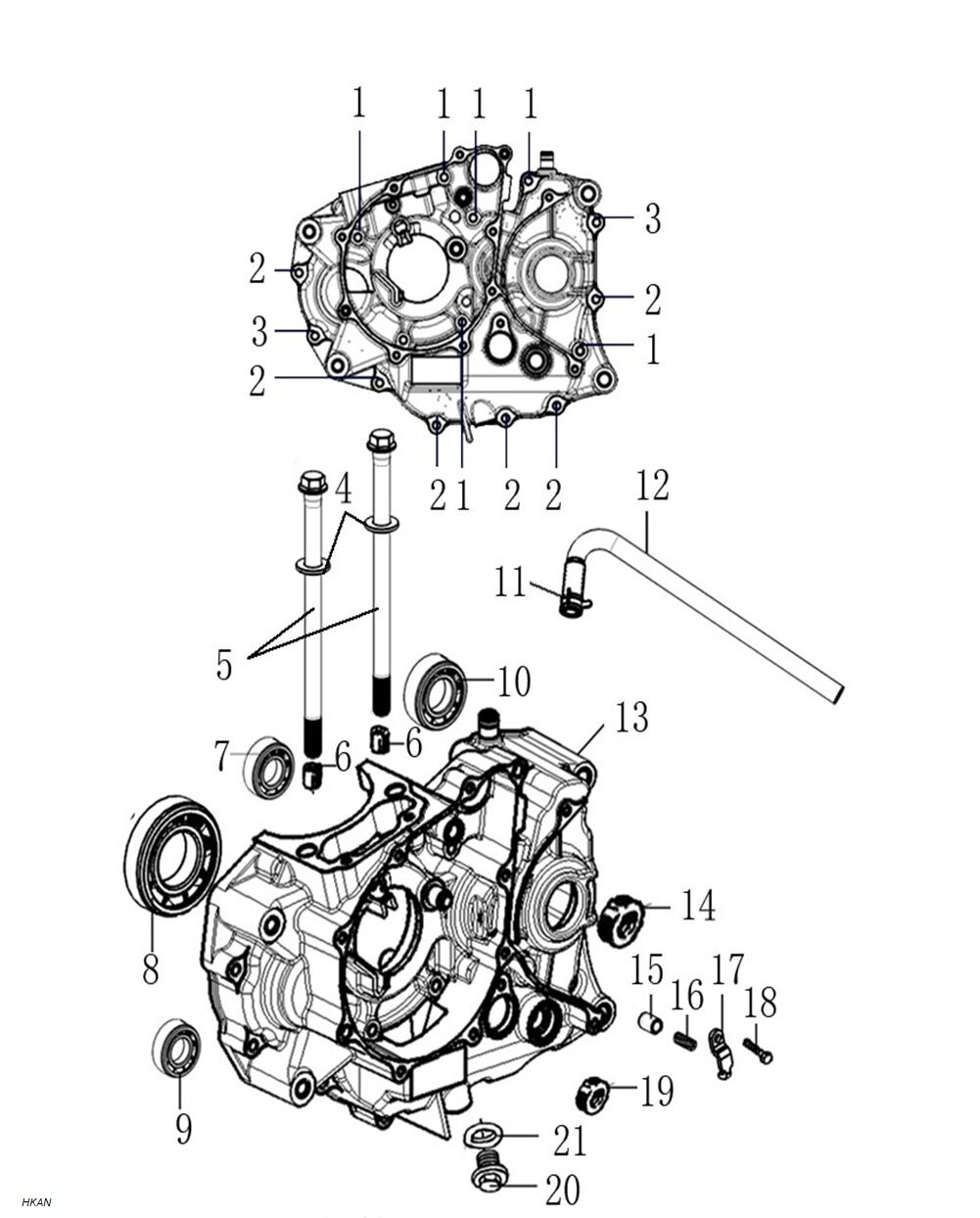 YUKİ GP-1 TARO 250R MOTOR BLOĞU SOL