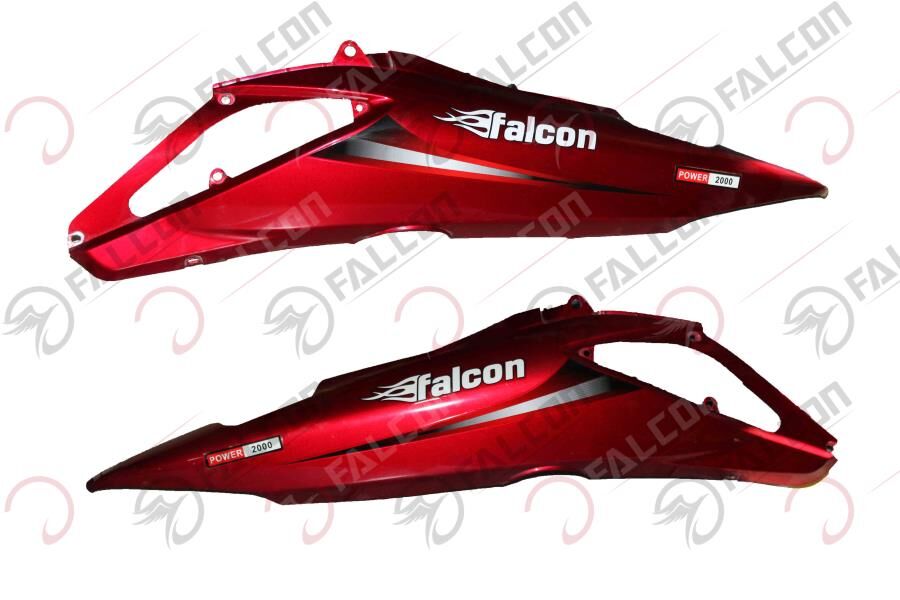 Falcon Power 2000 Arka Karenaj Sağ-sol Takım Kırmızı