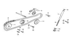 YUKİ GUSTO OTM EKSANTRİK ZİNCİR GERDİRME KOLU