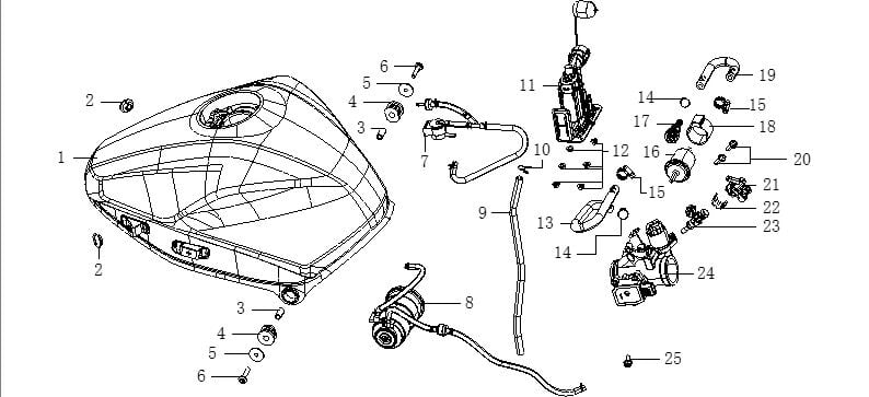 VOGE 250 RR YAKIT POMPASI SET