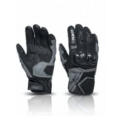 Nukro DRAVEN 3 Mevsim Deri Eldiven – Gri