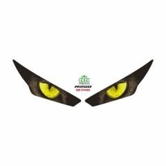 RKS R250 2023 - 2024 UYUMLU FAR STİCKER SARI GÖZ