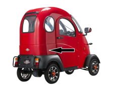 REGAL RAPTOR K4 Arka Çamurluk Üstü Grenajı Kırmızı Sağ