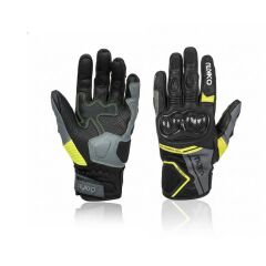 Nukro DRAVEN 3 Mevsim Deri Eldiven – Neon Sarı